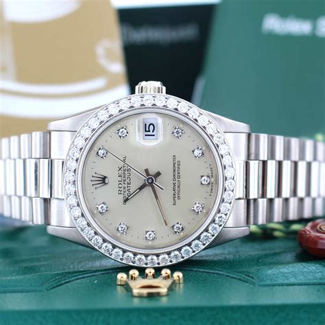 rolex gold watch women price|Rolex presidential white gold price.